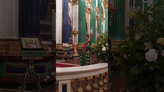 Запев на 9й песни канона Пятидесятницы