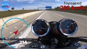 Kawasaki Z900RS - TOPSPEED on Autobahn - GPS 229km/h