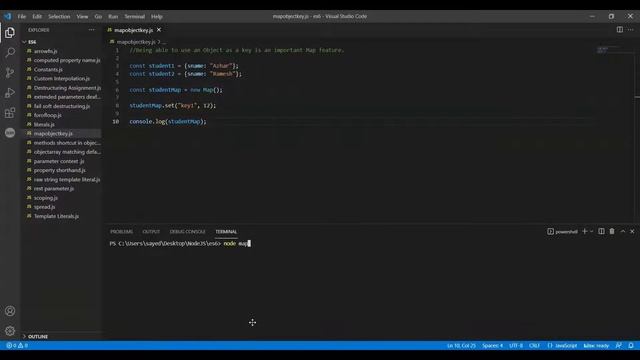 ES6-features: map objects with example