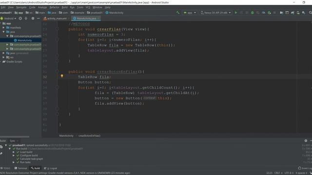 AS - Table Layout, filas y simulación de columnas creando componentes en su interior смотреть онлайн