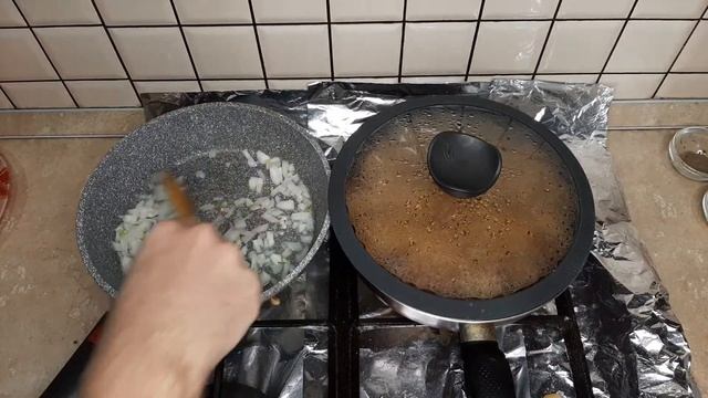 Жареные макароны быстрое блюдо на большую семью