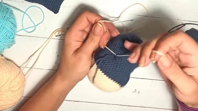 утяжки морды Ослика Иа амигуруми. вязаный Ослик Иа. обзор пряжи на чуб Ослику. смотреть онлайн