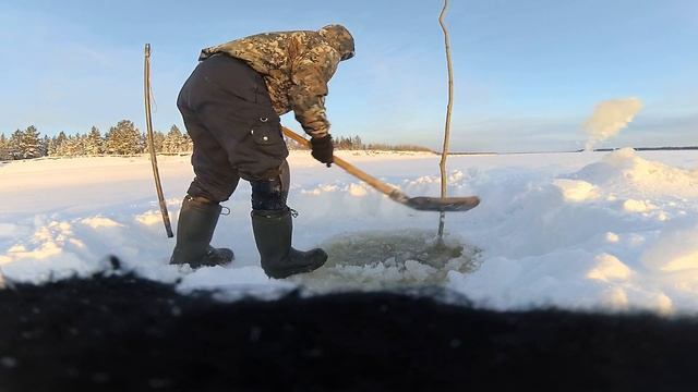 Рыбалка на реке Вилюй! Якутия! 05.11.2020г. Winter fishing in Yakutia! смотреть онлайн