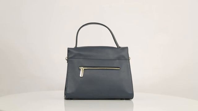 СУМКА ИЗ НАТУРАЛЬНОЙ КОЖИ 012971, ЦВЕТ СИНИЙ смотреть онлайн