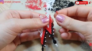 КОЛЬЕ МОЛНИЯ мастер класс/Колье уголок из бисера/Bead necklace/Diy necklace/Beaded Corner