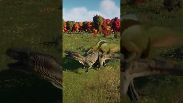 Deinocheirus Takes Down Allosaurus | Jurassic World Evolution 2