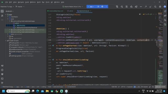 How to Implement WebView Inside Download Manager in Android Studio Using Kotlin