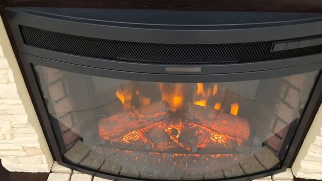 Обзор каминов СТОУН ЛЮКС  Отличная цена за комплект с большим панорамным очагом.