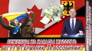 БЕЖЕНЦЫ ИЗ КАНАДЫ МАССОВО БЕГУТ В ГЕРМАНИЮ ЗА ПОСОБИЯМИ !