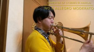 No.4 Allegro moderato from Semester of Studies for Bass Trombone / Kauko Kahila