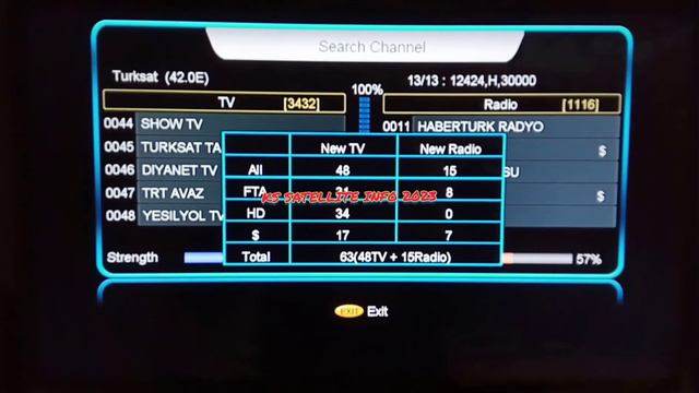Turksat 42e Setting On 2 Feet new channel list l Turksat 42e new update 2023 смотреть онлайн