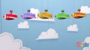 10 Little Airplanes | Kids Songs | Count To Ten | Super Simple Songs