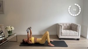 Tricep Workout at Home with Dumbbells | 10 Minutes