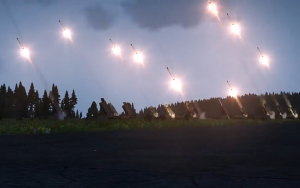 Массированный огонь Российской артиллерии по позициям ВСУ | РСЗО | ГРАД | игра | Arma 3