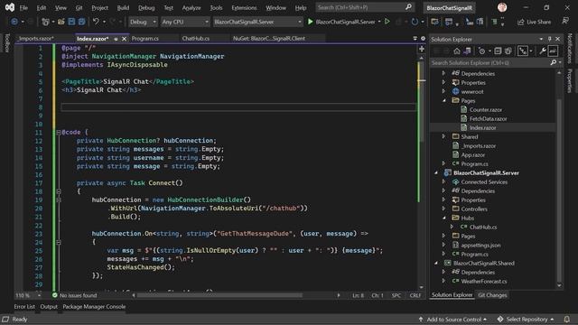 .NET 6 Blazor ? Chat with SignalR using WebSockets смотреть онлайн