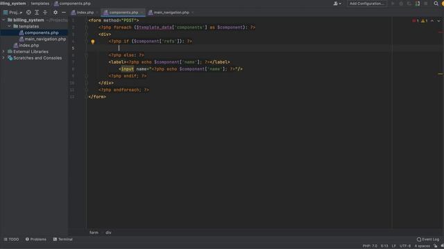 PHP and MySQL Billing System | Auto Generated HTML Form for Each Database Table with Relationships