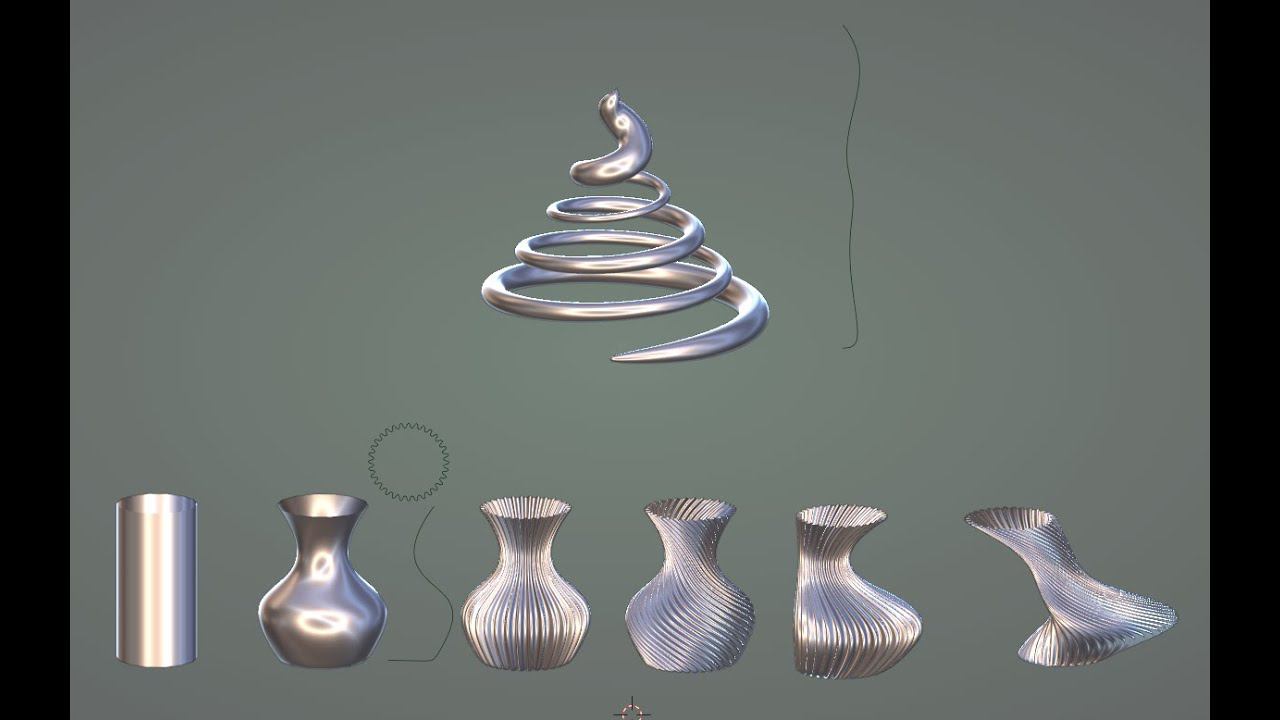 Blender3D: Что за Taper такой у кривых? смотреть онлайн