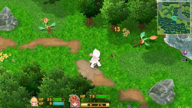 Secret of Mana Remake PC STEAM Part 3 PRIMM + KINGDOM OF PANDORA ~ Gameplay Walkthrough смотреть онлайн