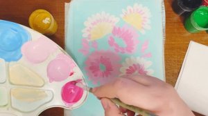 Как нарисовать цветы гуашью - пошаговый урок рисования. Рисуем вместе