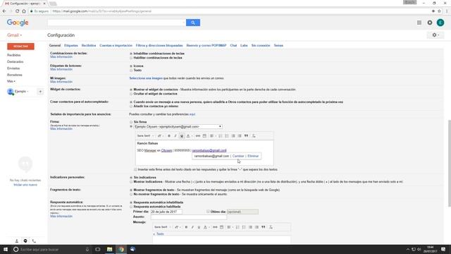 Cómo crear una firma de correo en Gmail смотреть онлайн