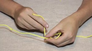 Как завязать прямой узел.