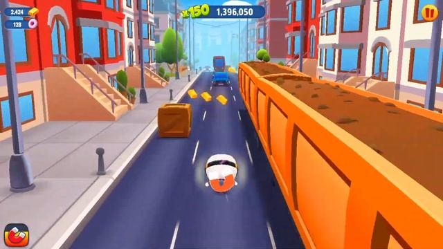 Tom Gold Run #253  Кибер Анджела Cops and Robbers, Золотые слитки и Гонки! На весь экран смотреть онлайн