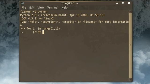 Python For Loop смотреть онлайн