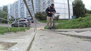 Электросамокат Kugoo es2, обзор и тест драйв на разные покрытия. #27 Просто Техника