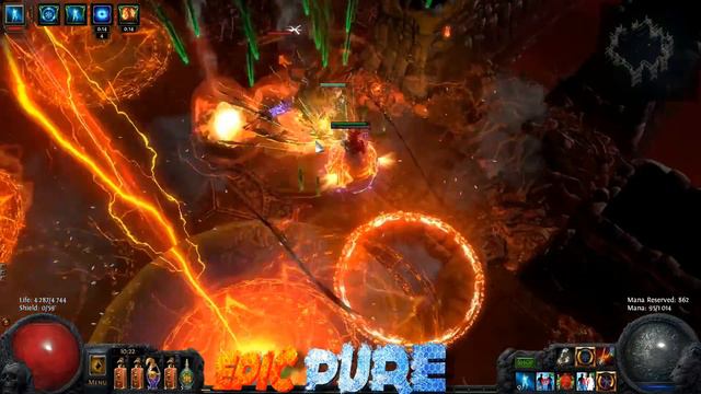 [Path of Exile 2.3] Epic Assassin - CoC with Bow | Atziri Test смотреть онлайн