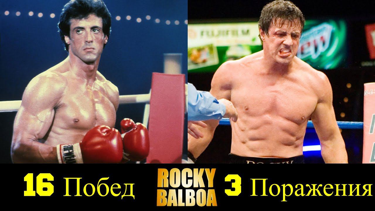Рокки Бальбоа - Все Победы и Поражения Чемпиона !