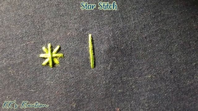 80. Star Stitch | BASIC EMBROIDERY | hand embroidery tutorial