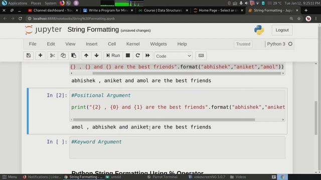 #26 String Formatting In Python With Examples | Format Method | Percentage Operator | Tech Blooded