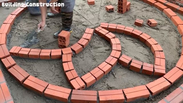 Brick Floor Design | Unique Tile Floor Design Ideas In The Garden As A Play Area