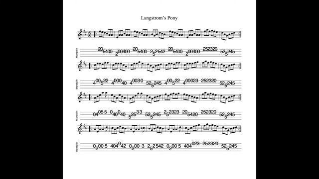 Langstrom's Pony - a 4-part jig in D Major tabbed for mandolin and played by Aidan Crossey смотреть онлайн