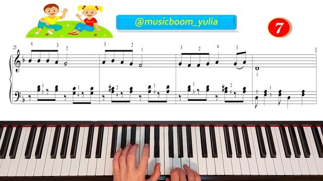 Простая Весенняя мелодия для начинающих | Как Просто играть на Пианино ВЕСЕННЯЯ ПОРА ?