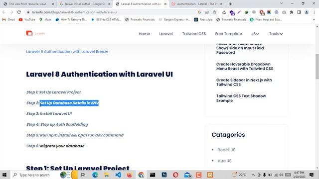 Authenticating Users in laravel ( Laravel-UI Auth in Urdu / Hindi)