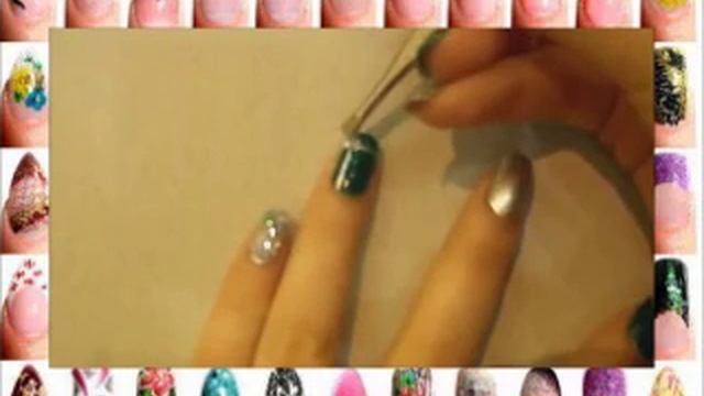 Зеленый маникюр на Новый Год смотреть онлайн