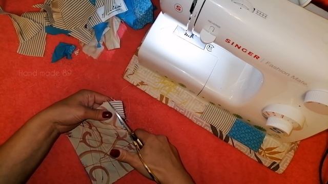 Что можно сшить из маленькой кучки ОБРЕЗКОВ? Подставка под чашку, тарелку из неровных обрезков? смотреть онлайн