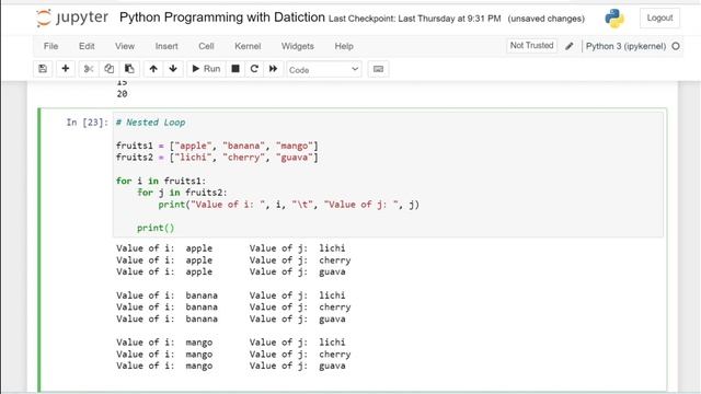 Python Loops (For and While) - Class 05