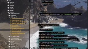 Atom Editor with Editor-Background