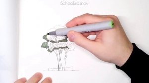 Как нарисовать Дерево? How to draw a tree?