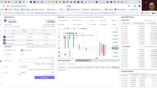 Как начать торговать на криптобирже Юнитекс