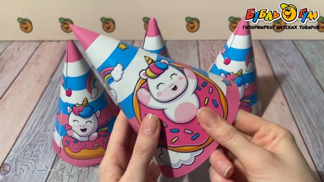 Колпачок Единорог с пончиками 6шт смотреть онлайн