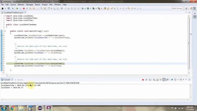 How To Convert  LocalDateTime To LocalDate And LocalTime? | LocalDateTime Class