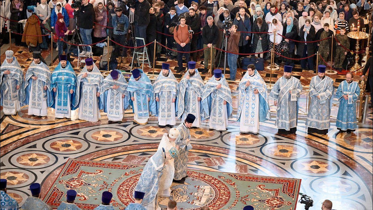 Патриаршая Литургия! Храм Христа Спасителя! Многолетие, муз. П. Чеснокова!