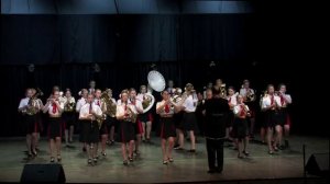 Старший духовой оркестр девочек Школы No 1770. Х/р П.И.Терехин, дирижеры Д.М. Шарипов и А.Е. Беляев