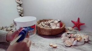 МОРСКИЕ РАКОВИНЫ * КАШПО ДЛЯ ЦВЕТОВ ИЗ РАКУШЕК.