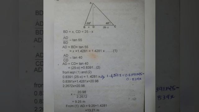 10th Trigonometry PART 2