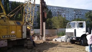 Забивка свай 400х400