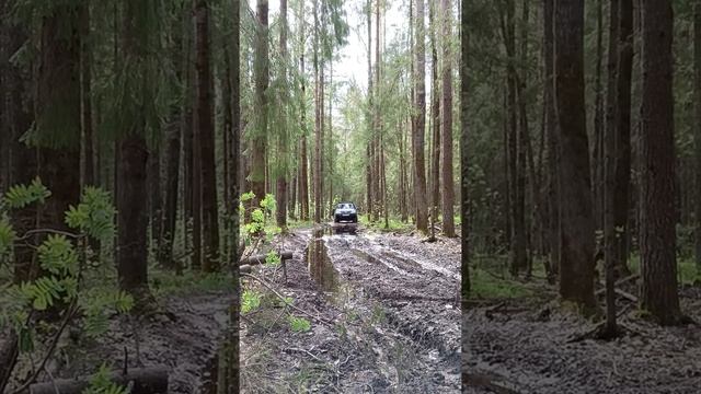 Нива Шевроле на военных мостах